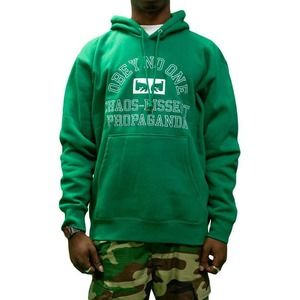 Obey Green Logo Hoodie - Men